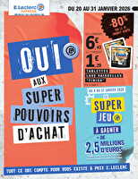 Evenement 3 - express des magasins Leclerc Valable du 20 au 31 janvier 2026