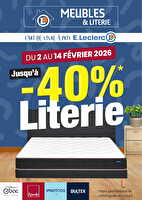 Flyer literie des magasins Leclerc Valable du 02 au 14 février 2026