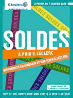 Op soldes hiver 100% digital mosaique des magasins Leclerc Valable du 07 janvier au 03 février 2026