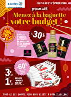 Depenser moins 3 - mixte chez Leclerc Valable du 10 au 21 février 2026