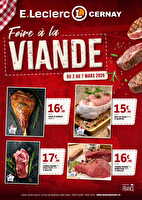 Foire à la viande s10 chez Leclerc Valable du 02 au 07 mars 2026