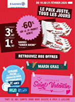 Depenser moins 3 - mixte chez Leclerc Valable du 10 au 21 février 2026