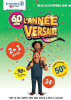 L'année-versaire ! des magasins Leclerc Valable du 24 au 28 février 2026