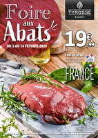 Foire aux abats des magasins Leclerc Valable du 03 au 14 février 2026