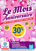 Anniversaire 2 chez Leclerc Valable du 12 au 14 mars 2026