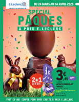 Depenser moins 7 pâques - mixte des magasins Leclerc Valable du 24 mars au 04 avril 2026