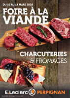 Foire à la viande 1 des magasins Leclerc Valable du 10 au 14 mars 2026