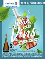 Foire aux vins de printemps - mixte chez Leclerc Valable du 17 au 28 mars 2026