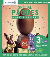 Depenser moins 7 pâques - mixte chez Leclerc Valable du 24 mars au 04 avril 2026