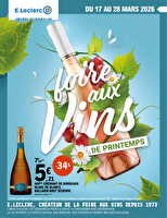 Foire aux vins de printemps - mixte des magasins Leclerc Valable du 17 au 28 mars 2026