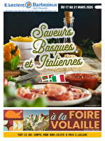 Foire à  la volaille des magasins Leclerc Valable du 17 au 21 mars 2026