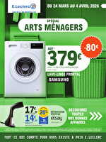Spécial arts ménagers chez Leclerc Valable du 24 mars au 04 avril 2026