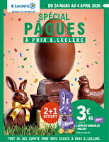 Depenser moins 7 pâques - mixte des magasins Leclerc Valable du 24 mars au 04 avril 2026