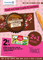 Depenser moins 5 - mixte des magasins Leclerc Valable du 03 au 14 mars 2026