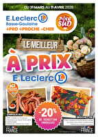 Paques des magasins Leclerc Valable du 31 mars au 11 avril 2026