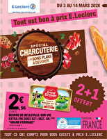 Depenser moins 5 - mixte des magasins Leclerc Valable du 03 au 14 mars 2026