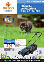 Mars - jardin extérieur des magasins Leclerc Valable du 04 au 21 mars 2026