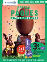 Depenser moins 7 pâques - mixte des magasins Leclerc Valable du 24 mars au 04 avril 2026