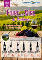 Foire aux vins de printemps  chez Leclerc Valable du 24 mars au 04 avril 2026
