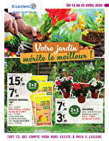 Plantation des magasins Leclerc Valable du 14 au 25 avril 2026