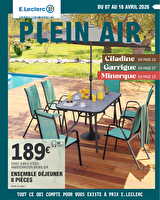 Plein air magasin  des magasins Leclerc Valable du 07 au 18 avril 2026