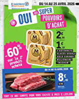 26m161c03lu chez Leclerc Valable du 14 au 25 avril 2026