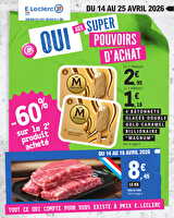 26m116c05lu chez Leclerc Valable du 14 au 25 avril 2026
