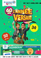 L'annnée-versaire ! des magasins Leclerc Valable du 07 au 11 avril 2026