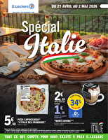Special italie chez Leclerc Valable du 21 avril au 02 mai 2026