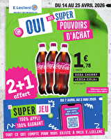 Evenement 5 chez Leclerc Valable du 14 au 25 avril 2026