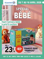 Bebe chez Leclerc Valable du 07 au 18 avril 2026
