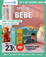 Bebe des magasins Leclerc Valable du 07 au 18 avril 2026