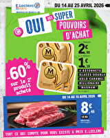 26m161c02lu des magasins Leclerc Valable du 14 au 25 avril 2026