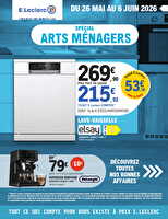 Arts menagers d'été chez Leclerc Valable du 26 mai au 06 juin 2026