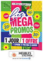 Anniversaire meubles des magasins Leclerc Valable du 29 mai au 06 juin 2026