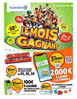 Le mois gagnant 1 (ex dm10) des magasins Leclerc Valable du 19 au 30 mai 2026