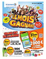 Le mois gagnant 3 chez Leclerc Valable du 02 au 13 juin 2026