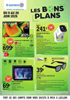 Spécial coupe du monde 2026 des magasins Leclerc Valable du 09 au 20 juin 2026