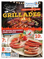 Grillades des magasins Leclerc Valable du 23 juin au 04 juillet 2026