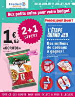 Depenser moins 15 - express chez Leclerc Valable du 30 juin au 11 juillet 2026