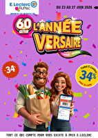 L'année-versaire ! chez Leclerc Valable du 23 au 27 juin 2026