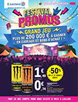 Temps fort festif 1 chez Leclerc Valable du 09 au 21 juin 2026
