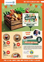 Alliances locales juillet des magasins Leclerc Valable du 07 au 18 juillet 2026