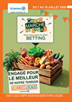 Grand marche local des magasins Leclerc Valable du 07 au 18 juillet 2026
