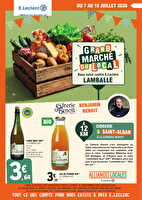 Alliances locales juillet chez Leclerc Valable du 07 au 18 juillet 2026