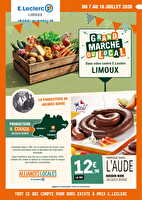 Grand marche du local  - limoux des magasins Leclerc Valable du 07 au 18 juillet 2026