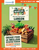 Le grand marché du local des magasins Leclerc Valable du 07 au 18 juillet 2026