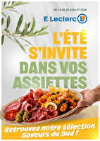 Saveurs du sud chez Leclerc Valable du 14 au 25 juillet 2026