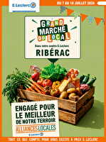 Gd marche du local des magasins Leclerc Valable du 07 au 18 juillet 2026
