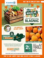 Grand marche du local - nobladis des magasins Leclerc Valable du 07 au 18 juillet 2026